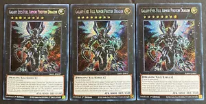 YUGIOH 3x Galaxy-Eyes Full Armor Photon Dragon RA01-EN037 Secret Rare NM/Mint - Picture 1 of 2
