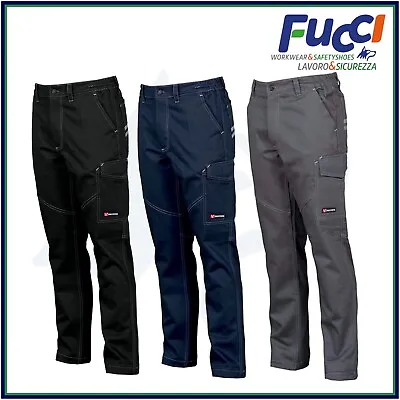 Pantaloni Da Lavoro Multistagione Payper Worker Multitasche Uomo 100% Cotone • 27.90€