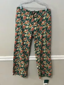 Mahogany Women’s Flannel Pajama Pants Hey Santa Size XL - Picture 1 of 9