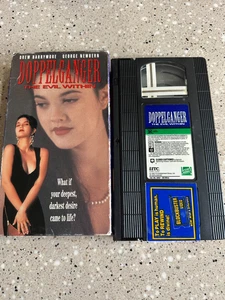 Doppelganger VHS 1993 Drew Barrymore Horror Thriller Cult Rare VG+ Blockbuster - Picture 1 of 2