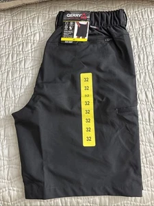 Gerry Men's Tech Short 1841021 Black Sz 32 x 9in Rise New With Tags - Picture 1 of 7