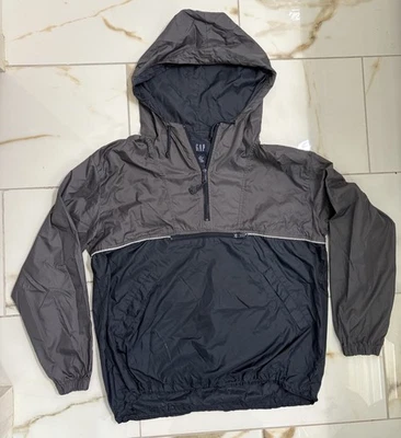 Vintage GAP Windbreaker Jacket  Nylon Anorak Large Hooded 90s Size-M - Image 1 of 4