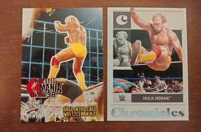 Fleer WWE WrestleMania Hulk Hogan 2001 #83WR y 2022 WWE Chronicles Legends #45 Foto 1 de 2