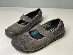 Keen Sienna Canvas Mary Jane Strap Slip On Shoes Gray - Women’s Size 7.5 - Picture 1 of 10