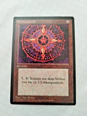 Mtg Conservator )Schutzschild) German Fbb Miscut Regular Some Edge Wear - Pics - Image 1 of 4