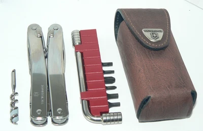 NEW Victorinox Swiss Army Knife SWISSTOOL SPIRIT X PLUS  3.0235.L  LEATHER - Image 1 of 4
