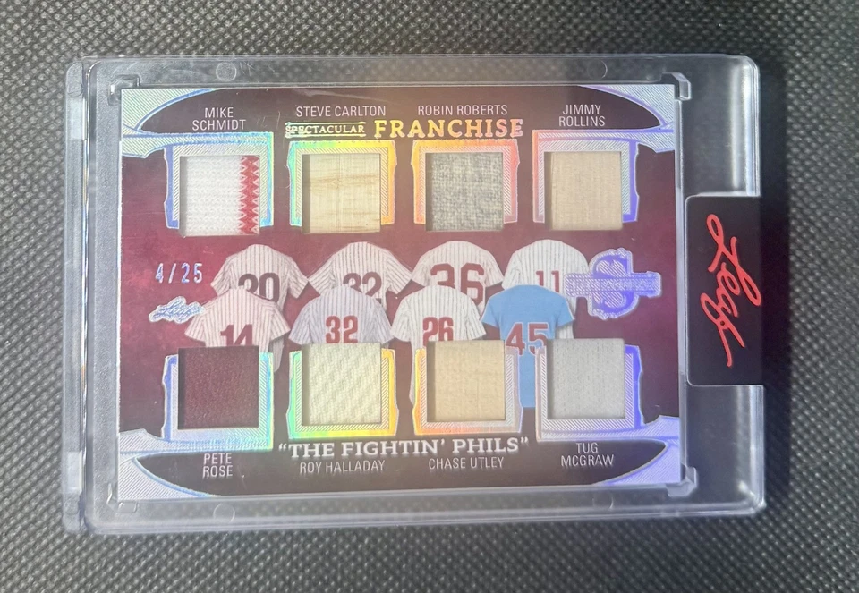 2025 Leaf Spectacular ФИЛЛИС ПИТ РОЗА МАЙК ШМИДТ РОЙ ХАЛЛАДЕЙ Игра Б/у /25 - Изображение 1 из 2