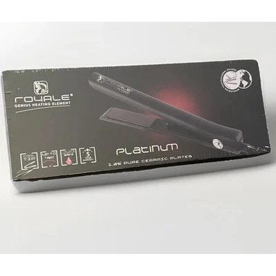 Plancha de pelo con calefacción Royale Platinum Genius de cerámica pura de 1,25 pulgadas Foto 1 de 4