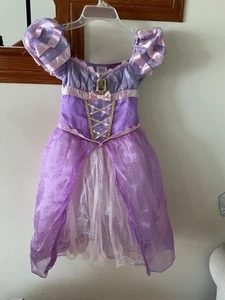 Disney Princess Rapunzel Costume Purple Dress Tangled Child Size Small 5-6 - Picture 1 of 4