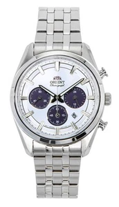 Orient Contemporary Chronograph White Dial Quartz Men's Watch RA-TX0305S - Picture 1 of 4