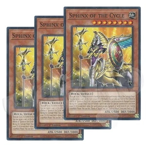 Yugioh - Sphinx of the Cycle x 3 - 1st Edition NM - Plus Free Holo Card - Picture 1 of 1