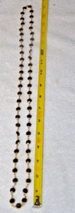VINTAGE ÖSTERREICHISCHE SWAROVSKI KRISTALL LÜNETTE SET SCHWARZE KRISTALLE GOLDFARBEN 34" HALSKETTE - Bild 1 von 2