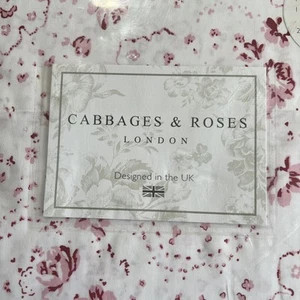 Cabbages & Roses King 4pc Sheet Set Pink White Floral New Penny Raspberry NEW - Picture 1 of 7