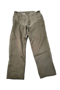 Vintage Columbia 38x32 Green Brown Hunting Upland Briar Brushguard Mens Pants - Picture 1 of 13