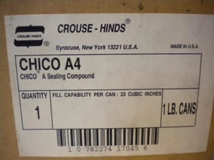 CROUSE HINDS CHICO A4 SEALING COMPOUND NEW A4 - Picture 1 of 1