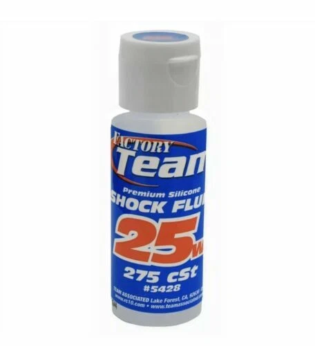 TEAM ASSOCIATED 25 WEIGHT SILICONE SHOCK OIL FLUID 5428  traxxas rc10 losi - Image 1 of 1