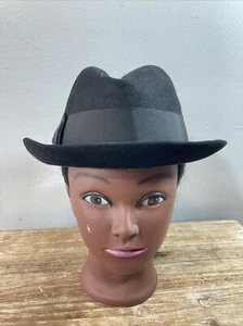 Knox Premier schwarzer Fedora-Hut - Bild 1 von 5