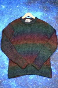 Topman Angora Goat Hair Knitwear Sweater Multicolor Mens Small Pullover Soft - Picture 1 of 7