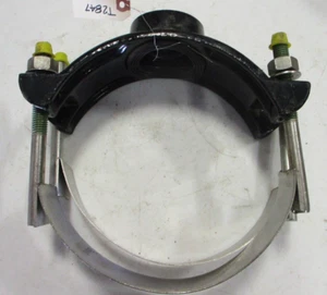 ROMAC 202NS Service Saddle 8" (8.63-9.05 OD) x 1" NPT Outlet | SS Double Straps - Picture 1 of 12