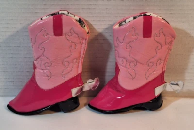 HEELARIOUS Lil' Buckaroos Pink Baby Cowgirl Boots Booties Shoes "Sadie" New 0-6 - Image 1 of 4