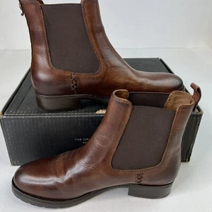 Frye Leather Melissa Double Sole Chelsea Women’s 9.5B Cognac 40060 - Picture 1 of 10