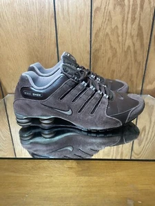 Nike Shox NZ EU (BRQ Brown) Sz 10.5 Brown Suede Running Shoes 325201-210 - Picture 1 of 5