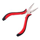Red 3 Holes Pliers Hair Extension Clamp  For I-Tip/Stick Tip