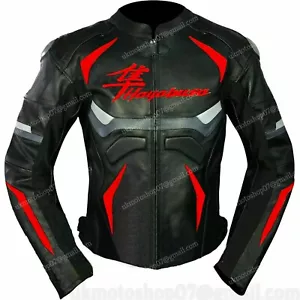 SUZUKI HAYABUSA Motorbike Leather Jacket Racing Biker Motorcycle Leather Jackets - Picture 1 of 3