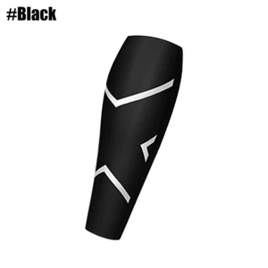2PCS Compression Calf Sleeve Leg Brace Support Pain Relief Gym Running Black M - Picture 1 of 8