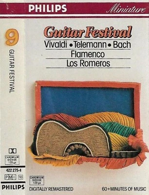 Los Romeros Guitar Festival CASSETTE ALBUM Classical Latin Baroque Remastered - Image 1 of 4