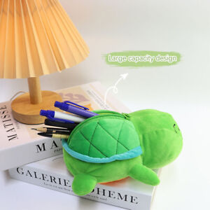 Little Turtle Pencil Case Cosmetic Bag Storage Bag Plush Pen Pouch Storage Box