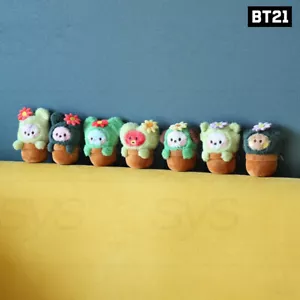 BTS BT21 Official Goods mini LLAVERO FELPA VERDE + Número de Seguimiento - Imagen 1 de 2