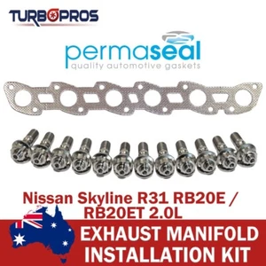 Permaseal Exhaust Manifold Titanium Stud&Gasket Kit For Nissan Skyline R31 2.0L - Bild 1 von 5
