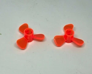 LEGO : 2x Hélice - Réf 6041 trans-néon orange - Set 6195 4795 7161 6190 1822 - Picture 1 of 1