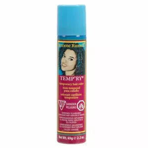 Jerome Russell Temporary Hair Color Spray Travel Size 2.2 fl oz - Blue Black - Picture 1 of 2