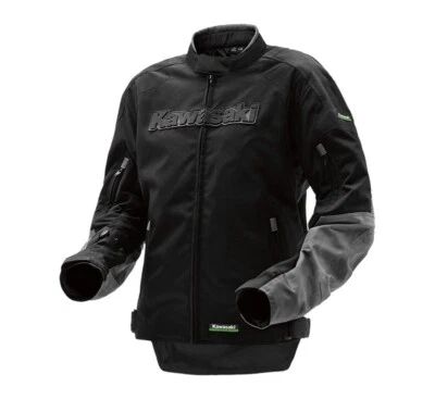 Official Blacked Out Kawasaki Sz Small CE Armored Protection Ninja Sport Jacket - Image 1 of 4