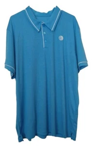 AT&T Employee Polo Shirt Men's 2XL Blue White Embroidered Logo Casual Uniform - Picture 1 of 3