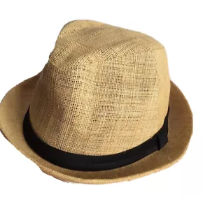 San Diego Hat Company Raffia Fedora Cap Stroh Gr. Medium Sommer Strand Freizeit schön - Bild 1 von 9