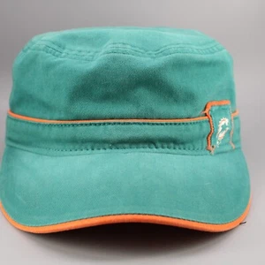 Miami Dolphins Hat Cap Strapback Green Orange NFL Reebok Cadet Military Mens - Picture 1 of 8