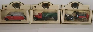 3 Vintage Chevron Die Cast Cars Lledo PLC Horse Wagon Semitruck & Trailer tank - Picture 1 of 4