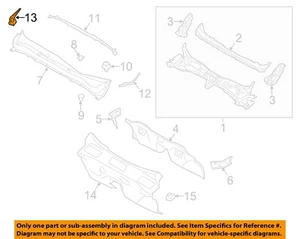 SUBARU OEM 14-18 Forester Cowl Cowl-Side Seal 91423SG010 - Bild 1 von 2