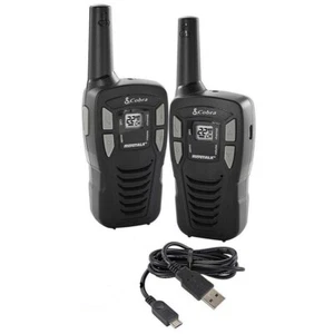Cobra CXT195: 16-Mile 2 Way Walkie Talkie 2-Pack - Black *NO BATTERIES INCLUDED* - Picture 1 of 1
