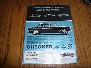 1964 Checker Marathon Verkaufsflyer - Limousinenwagen & 4-türige Limousine - Bild 1 von 2