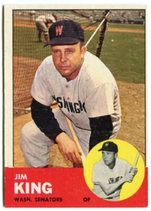 1963 Topps #176 Jim King Washington Senators - Bild 1 von 2
