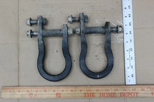 OEM Chevrolet GMC 2007-19 Silverado Sierra Tow Hook Set Pair 15226257 w Hardware - Foto 1 di 4