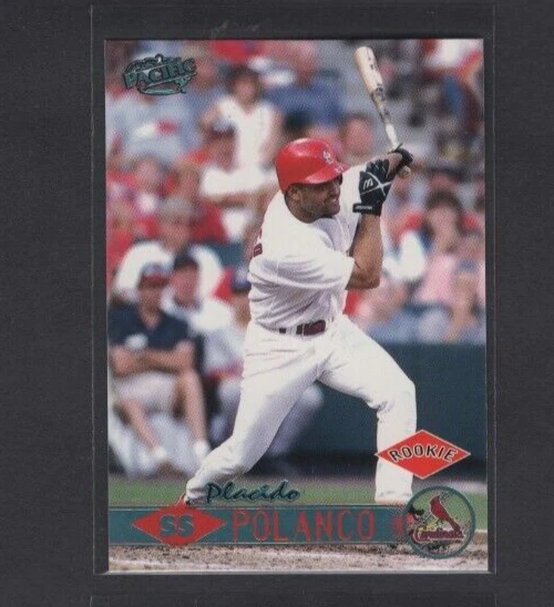 1999 PACIFIC PLATINUM BLUE PARALLEL #361 PLACIDO POLANCO CARDINALS ROOKIE SP /67 - Image 1 of 2