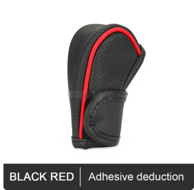 Car Gear Shift Collars Knob Cover Genuine Sleeve Leather Protector Accessories - Image 1 of 4
