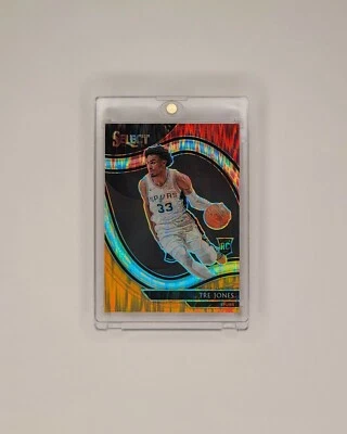 Rare Tre Jones 2020-21 Select Courtside Flash Prism RC SP #263 San Antonio Spurs - image 1 of 2
