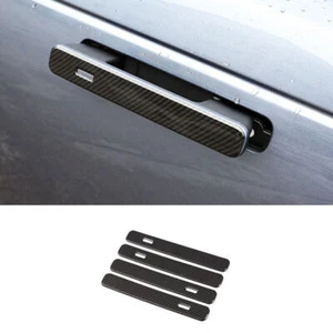 For Range Rover Evoque 2020-2023 Carbon Fiber Exterior Side Door Handle Sticker - Picture 1 of 11