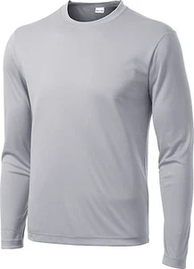 Mens Moisture Wicking Big & Tall Long Sleeve Dri Fit Running T-shirts TST350LS - Picture 1 of 14